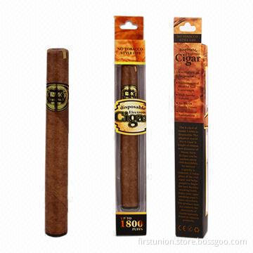 1,800 Puffs Disposable E-cigar with 1,300mAh Battery Capacity